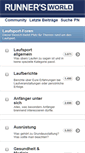 Mobile Screenshot of forum.runnersworld.de
